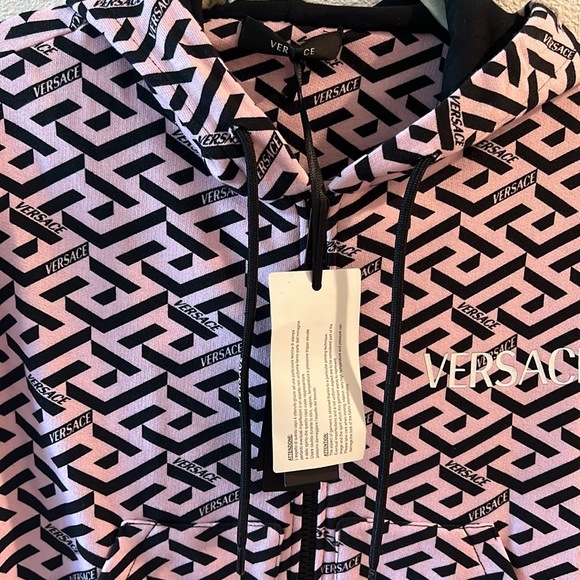 NWT - Versace La Greco zip up hoodie - Picture 5 of 12